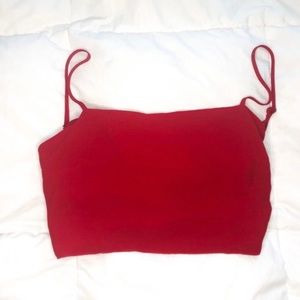 Pacsun red cropped top